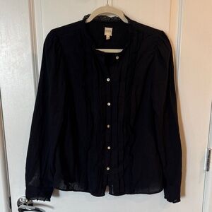Rebecca Taylor La Vie Black Blouse Large